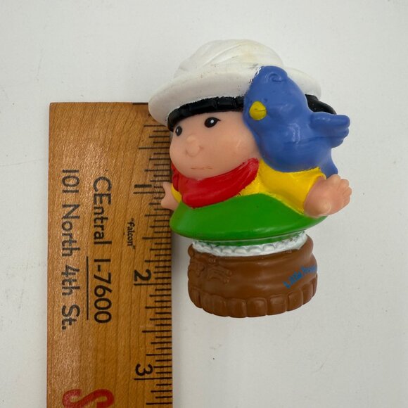 Vintage Fisher Price Little People Sonya Lee Safari Figure Zoo Keeper 2.5” tall - Picture 5 of 5